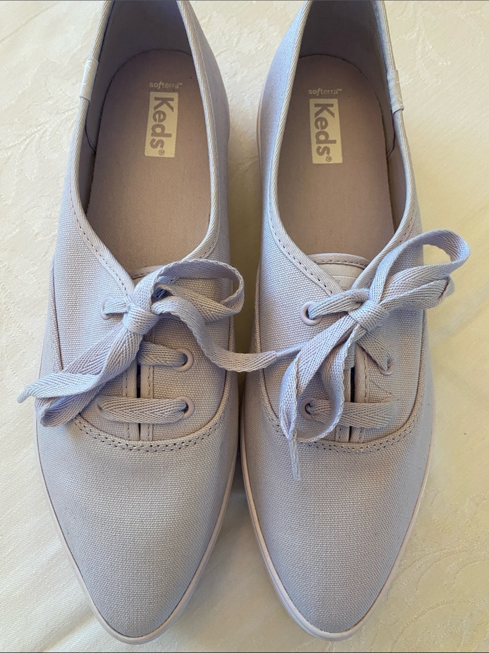 Keds Point Canvas Lilac Purple Platform Pointed Toe Sneakers Size 10 NWOB